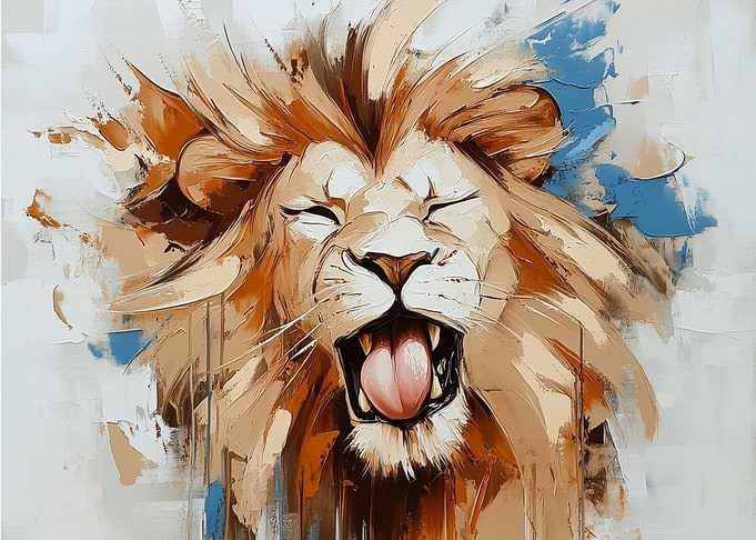 Lion Roar Painting