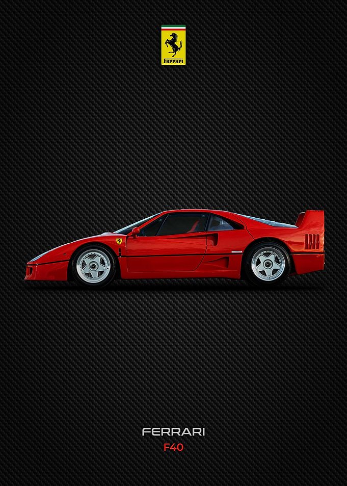 Ferrari F40 Side View