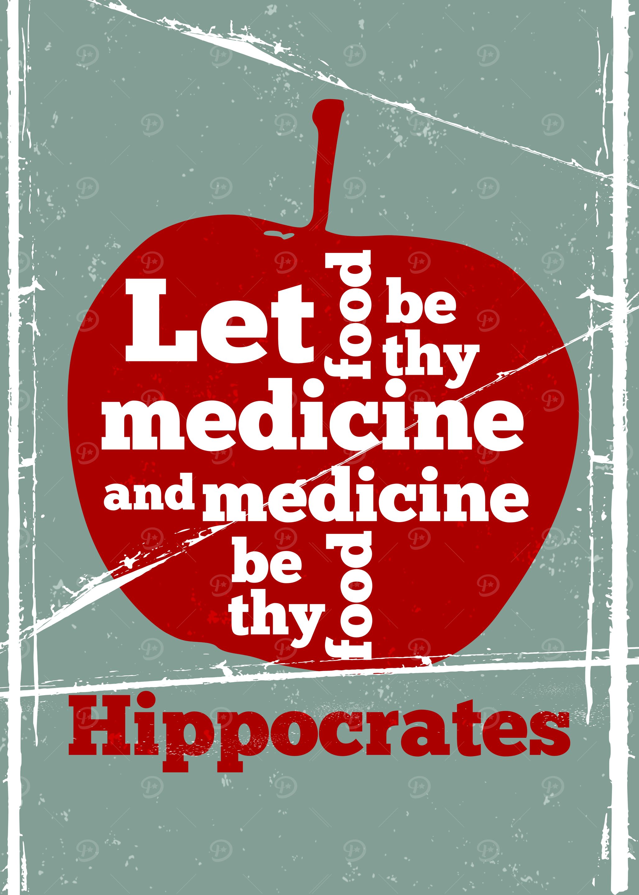 Hippocrates Quote Poster