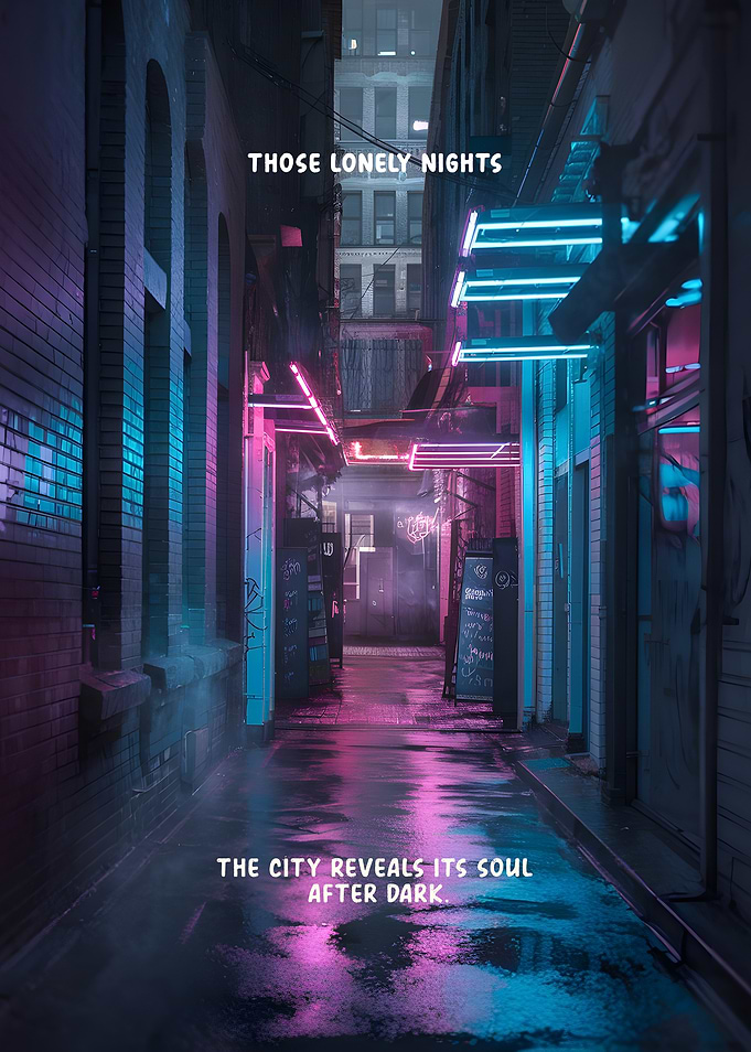 Neon City Alley: The city reveals its soul after dark