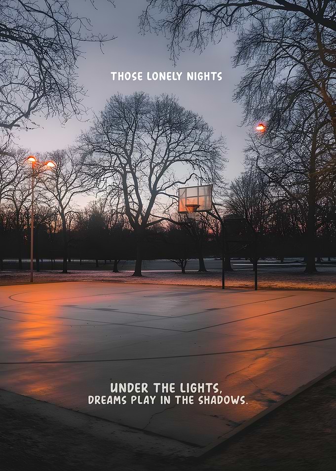 Under the lights, dreams play in the shadows