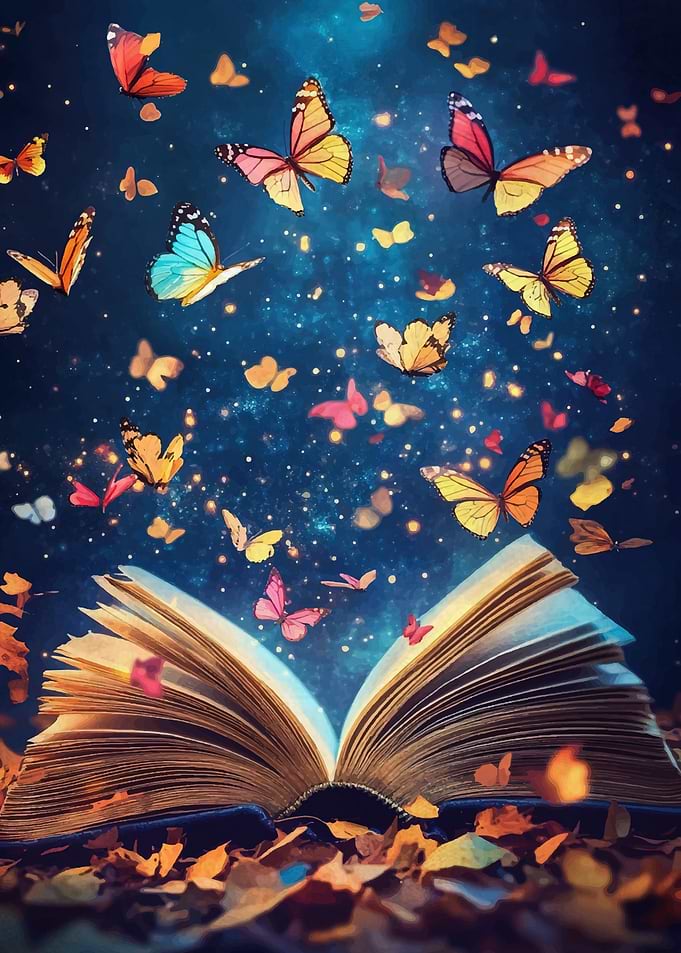 Open Book Butterflies