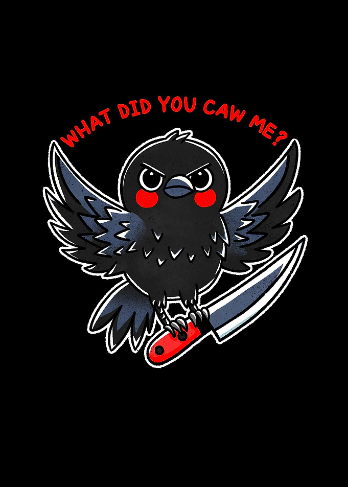 Angry Bird with Knife Caw me