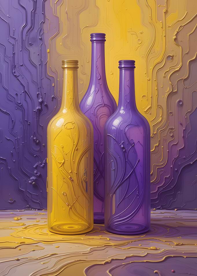 Glass Bottles Still Life