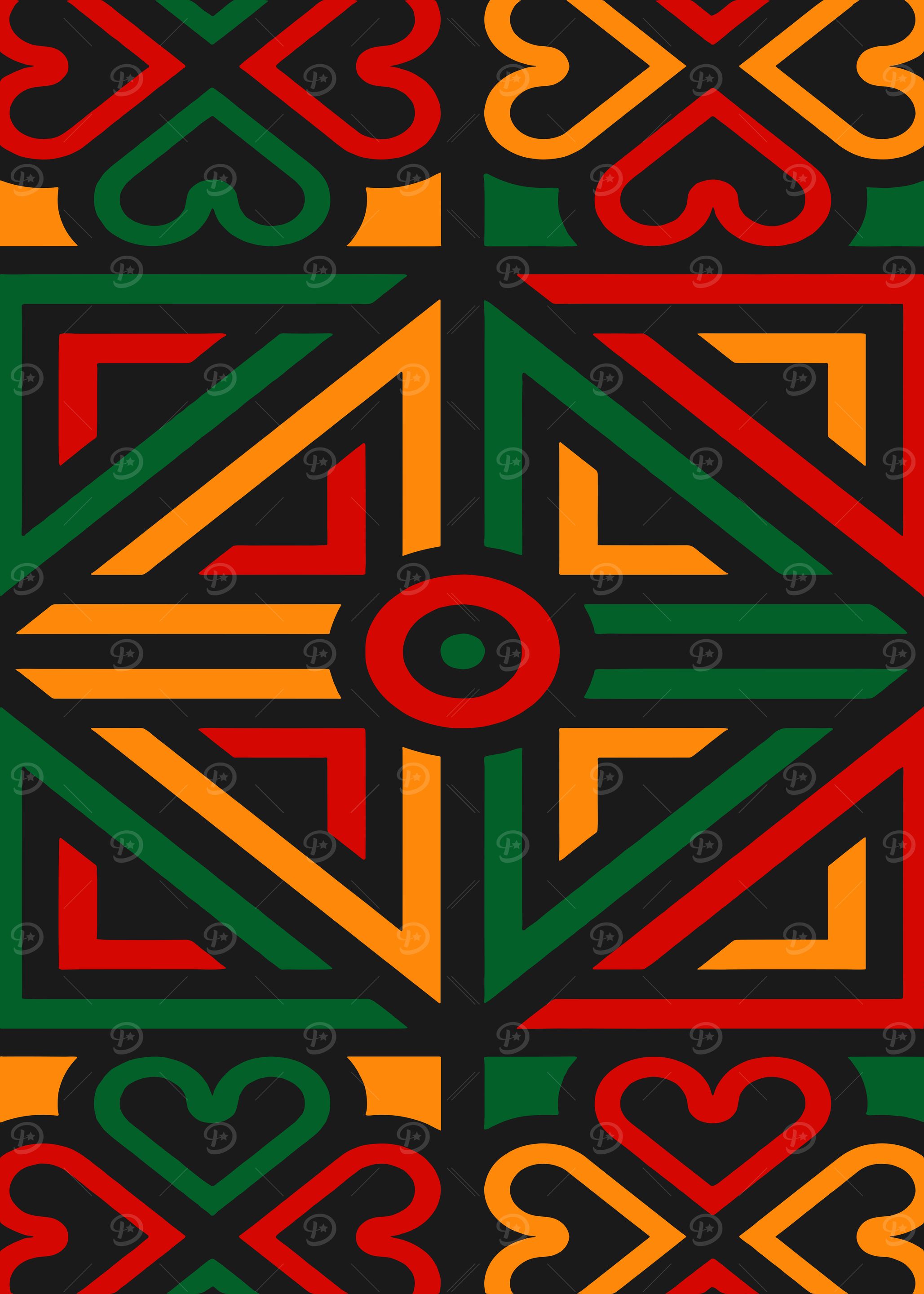 African Geometric Pattern