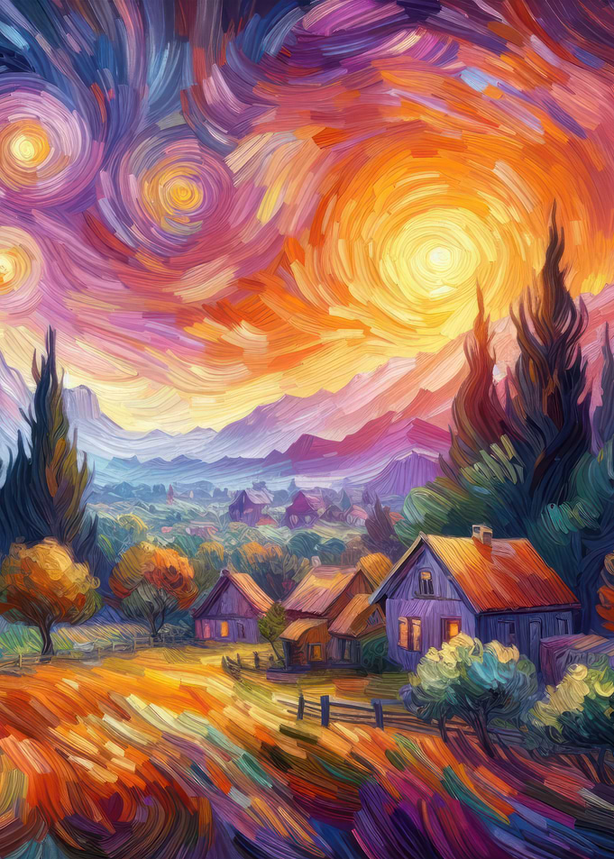 Starry Night Village V14