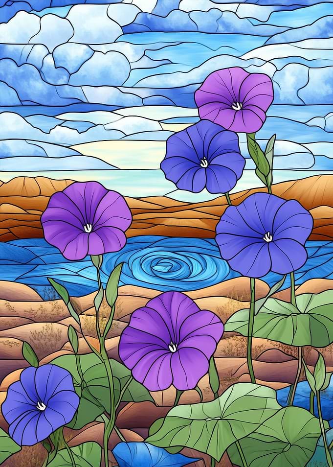 Stained Glass Flowers