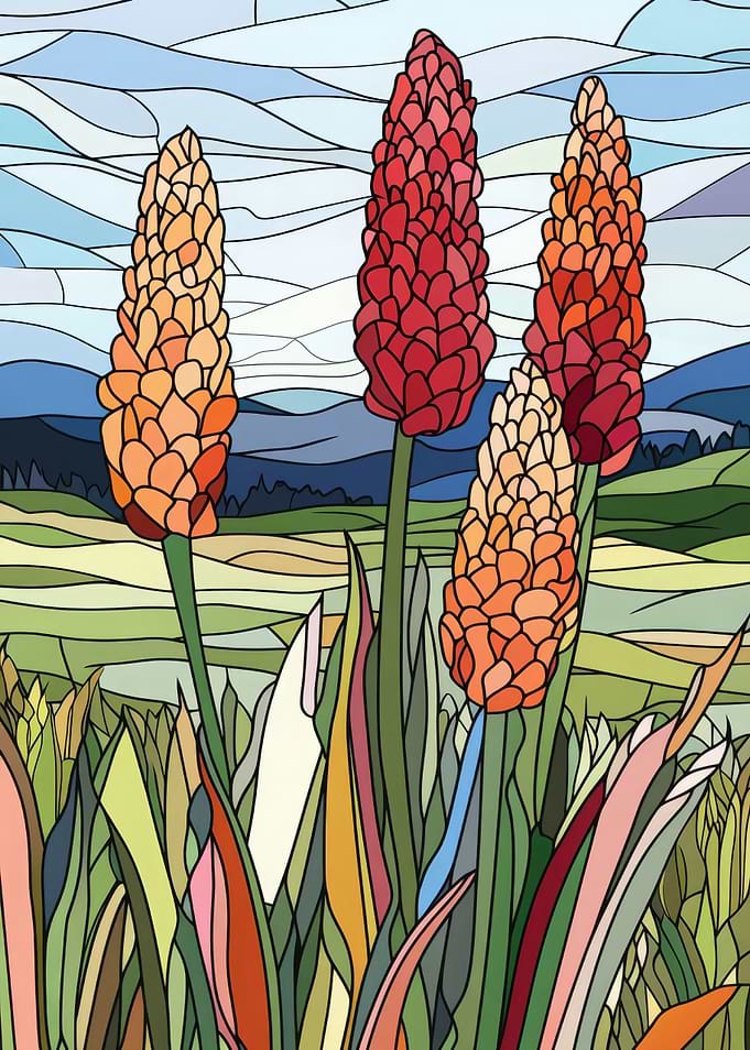 Stained Glass Flowers