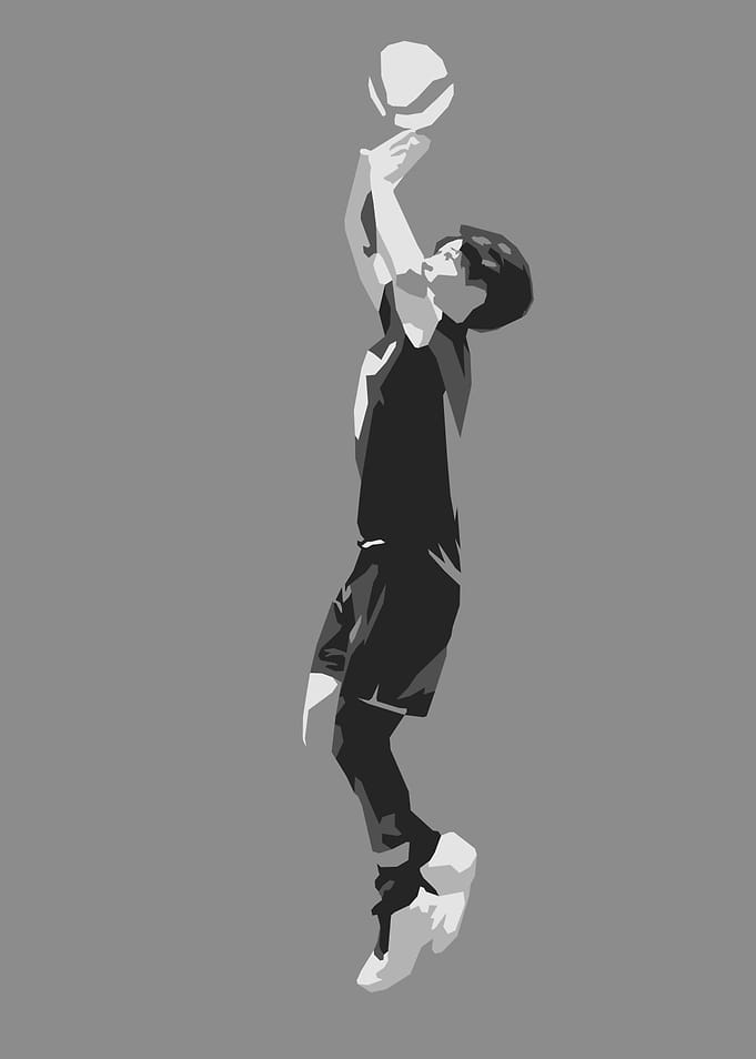 Volleyball Player Silhouette
