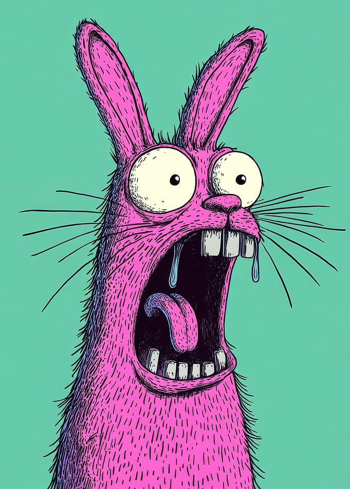 Screaming Pink Bunny