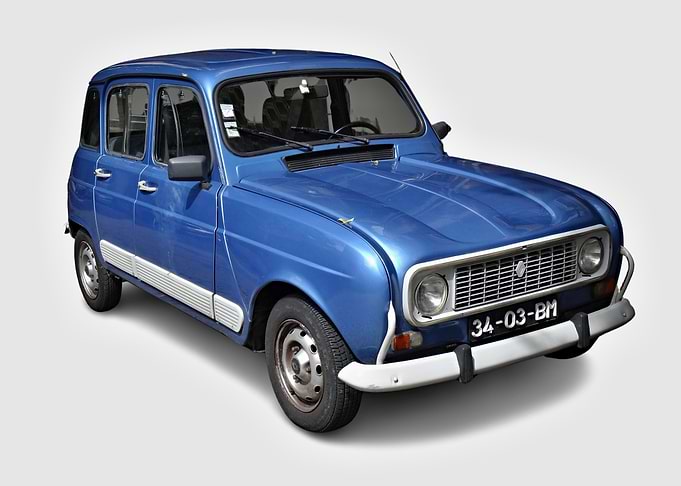 Blue Renault 4L