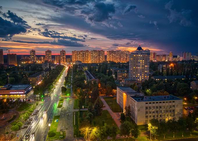 Cityscape at Dusk