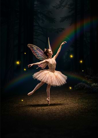 Fairy Ballerina in Forest