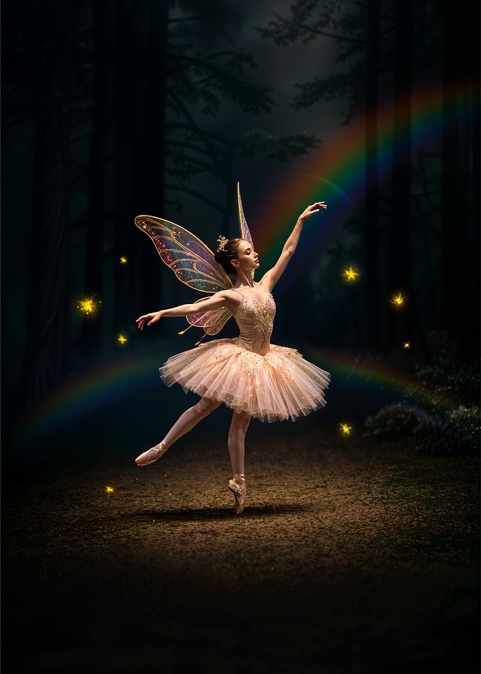 Fairy Ballerina in Forest