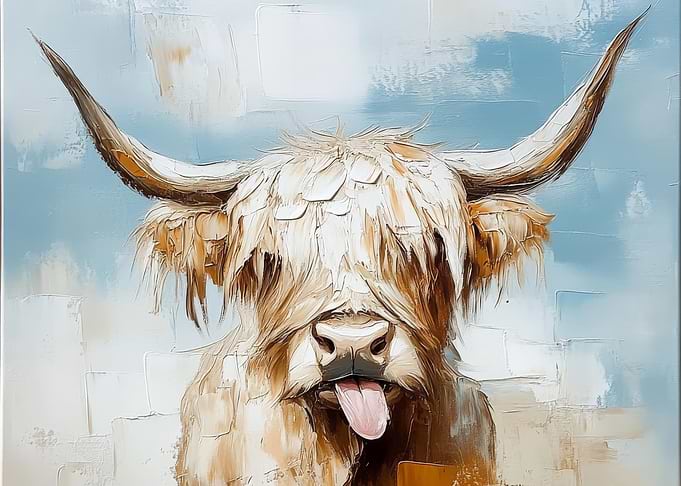 Highland Cow Painting