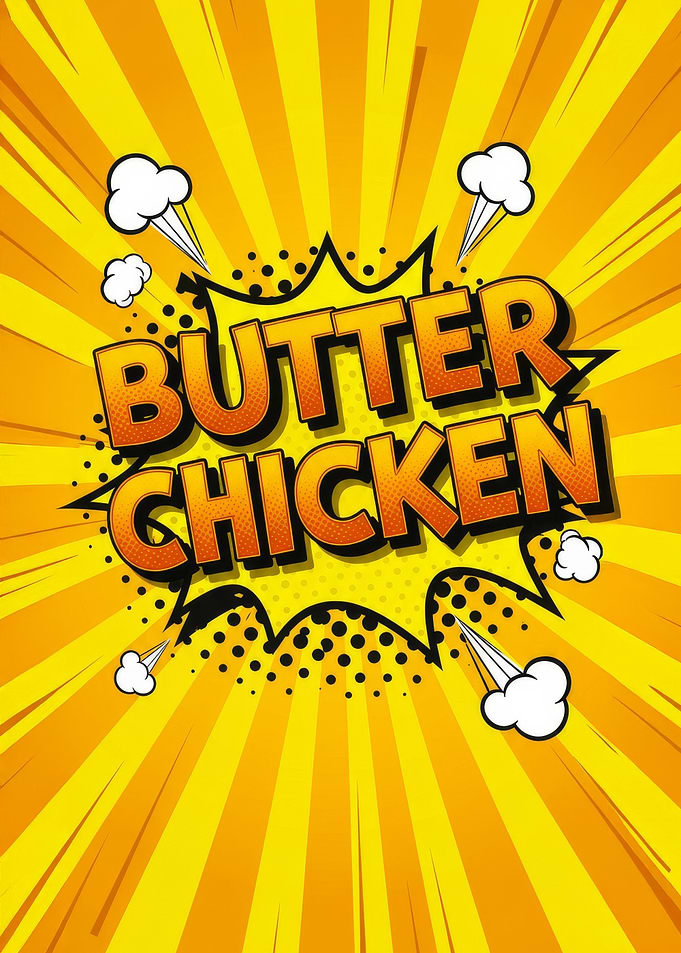 Butter Chicken Comic Art