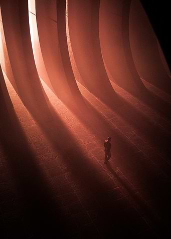 Silhouette in Red Chamber