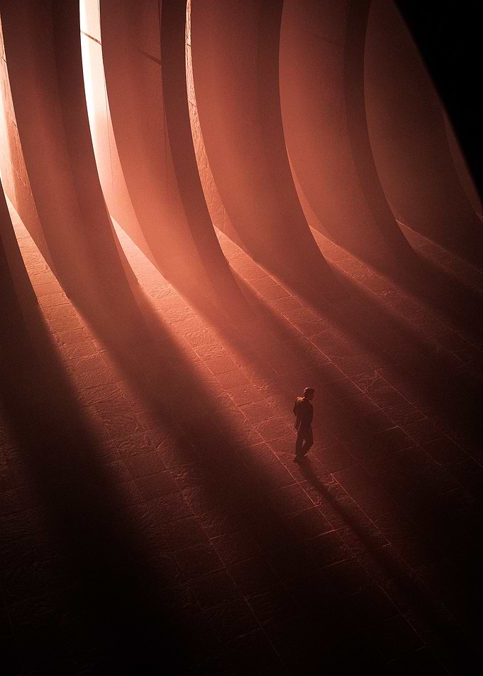 Silhouette in Red Chamber