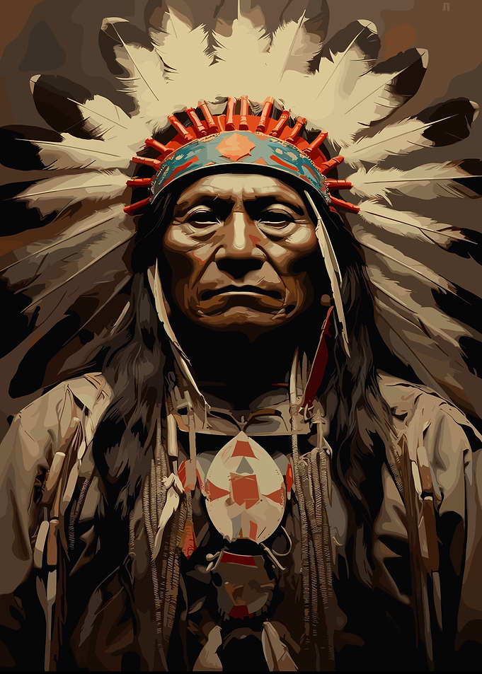 Native American Chief Portrait