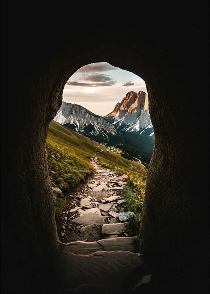 Mountain View from Cave