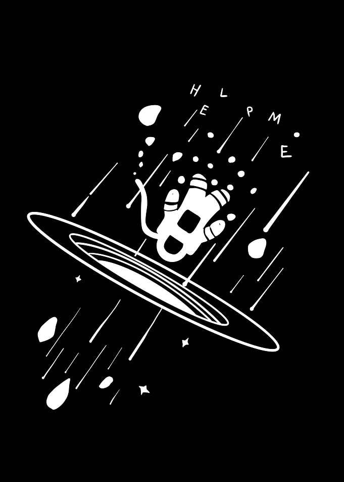 Space Astronaut Falling