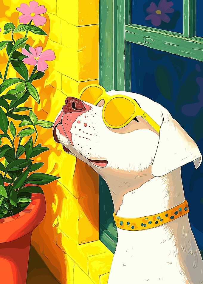 Dog in Sunglasses