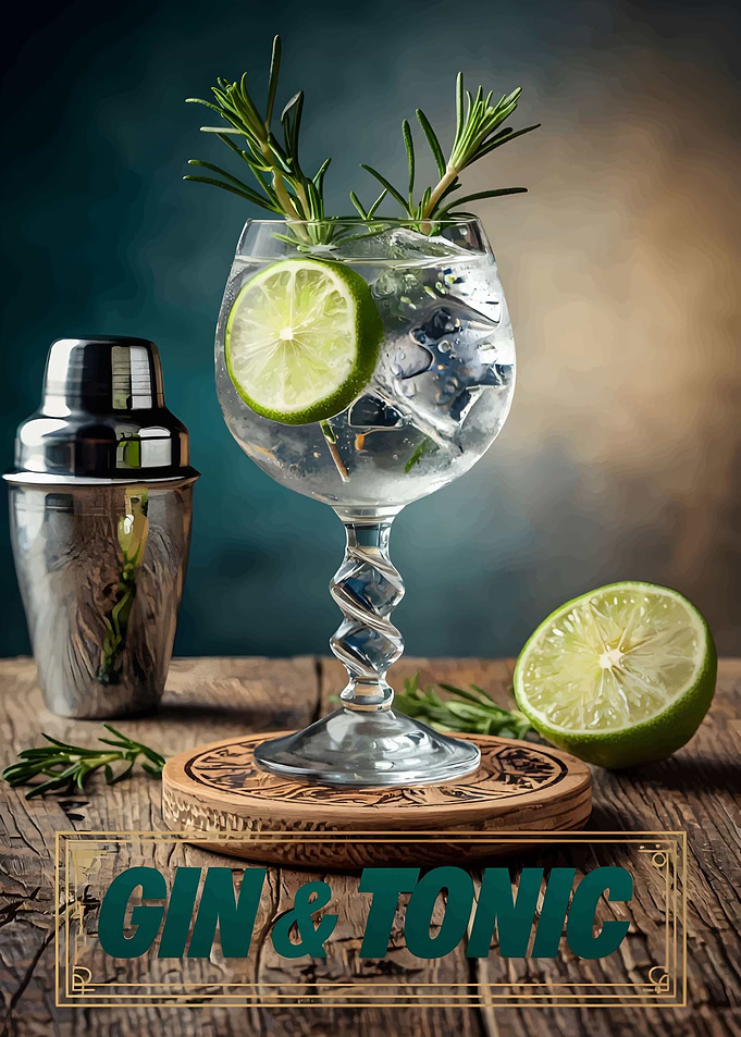 Gin & Tonic Cocktail