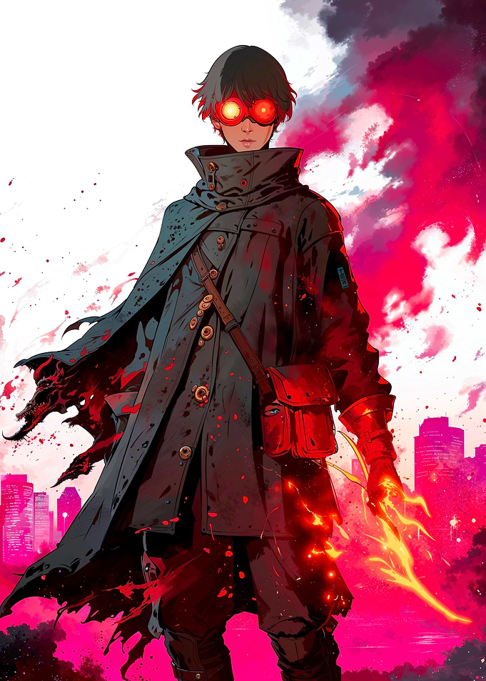 Red-Eyed Anime Protagonist