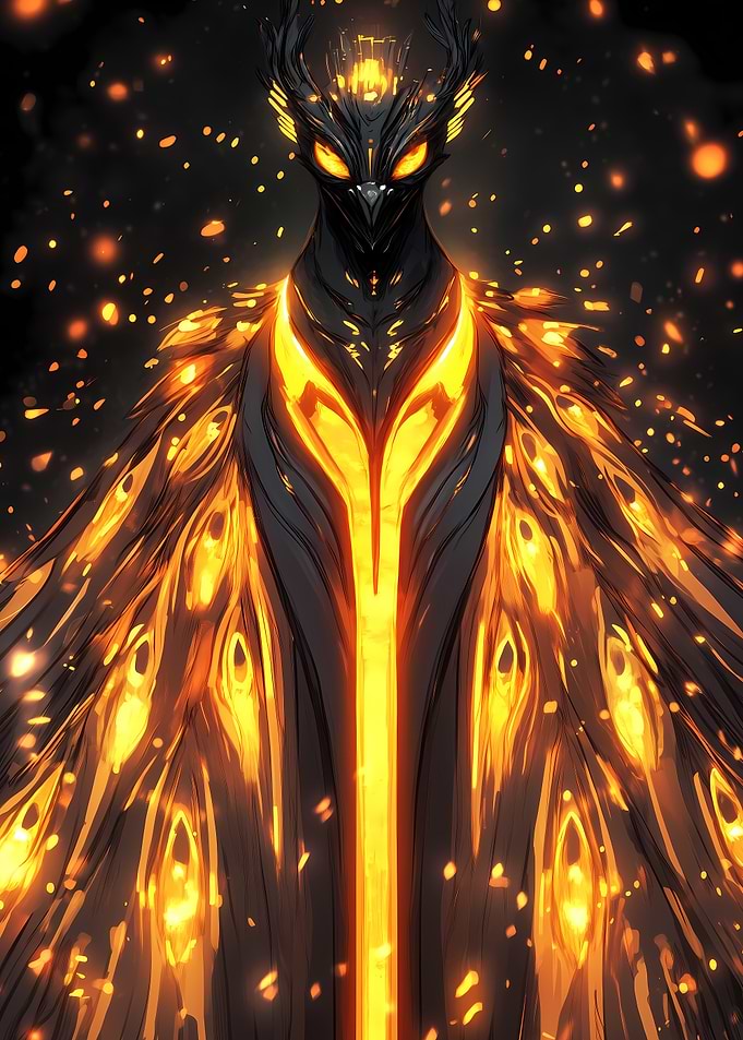 Fiery Avian Creature