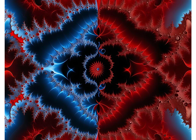 Abstract Appolo-Mandelbrot Fractal