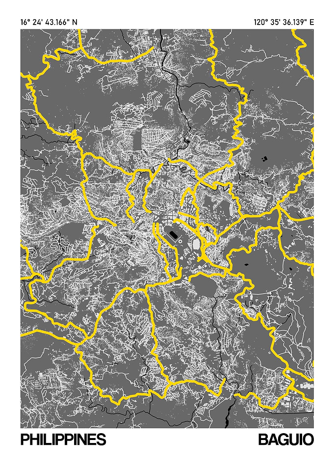 Baguio City Street Map