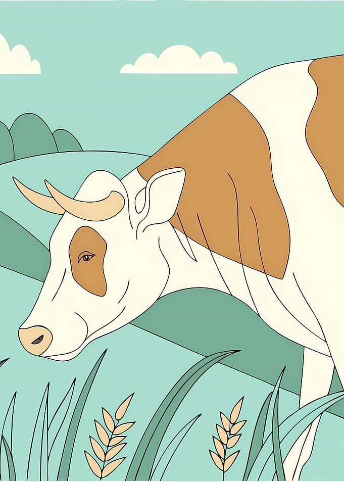 Cow in a Field