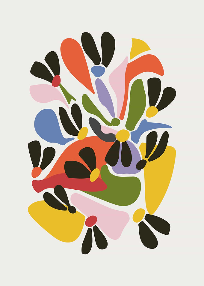Abstract Floral Art Print