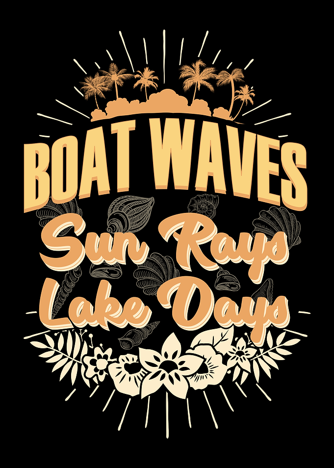 Boat Waves Sun Rays Lake Days