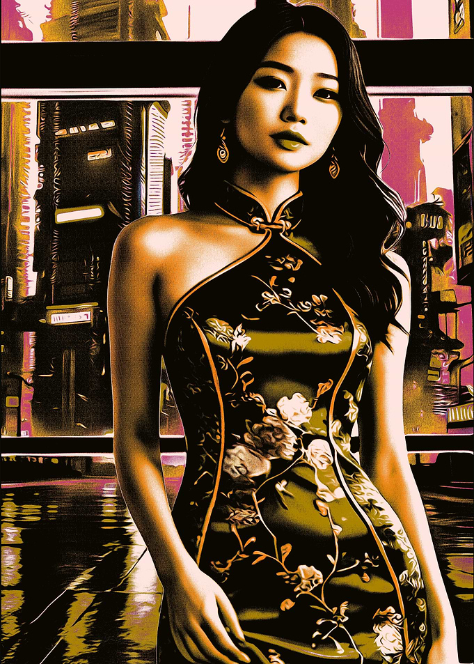 Woman in Cheongsam
