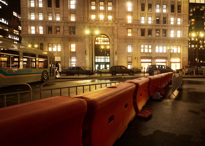 City Street at Night The Matrix Awakens: An Unreal Engine 5 Experience