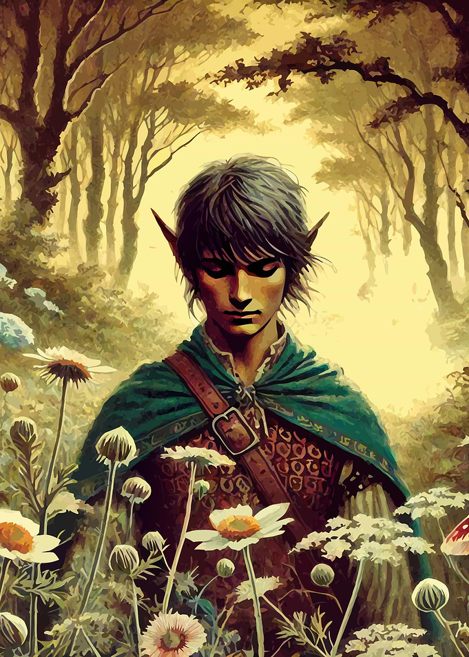 Fantasy Elf in Forest