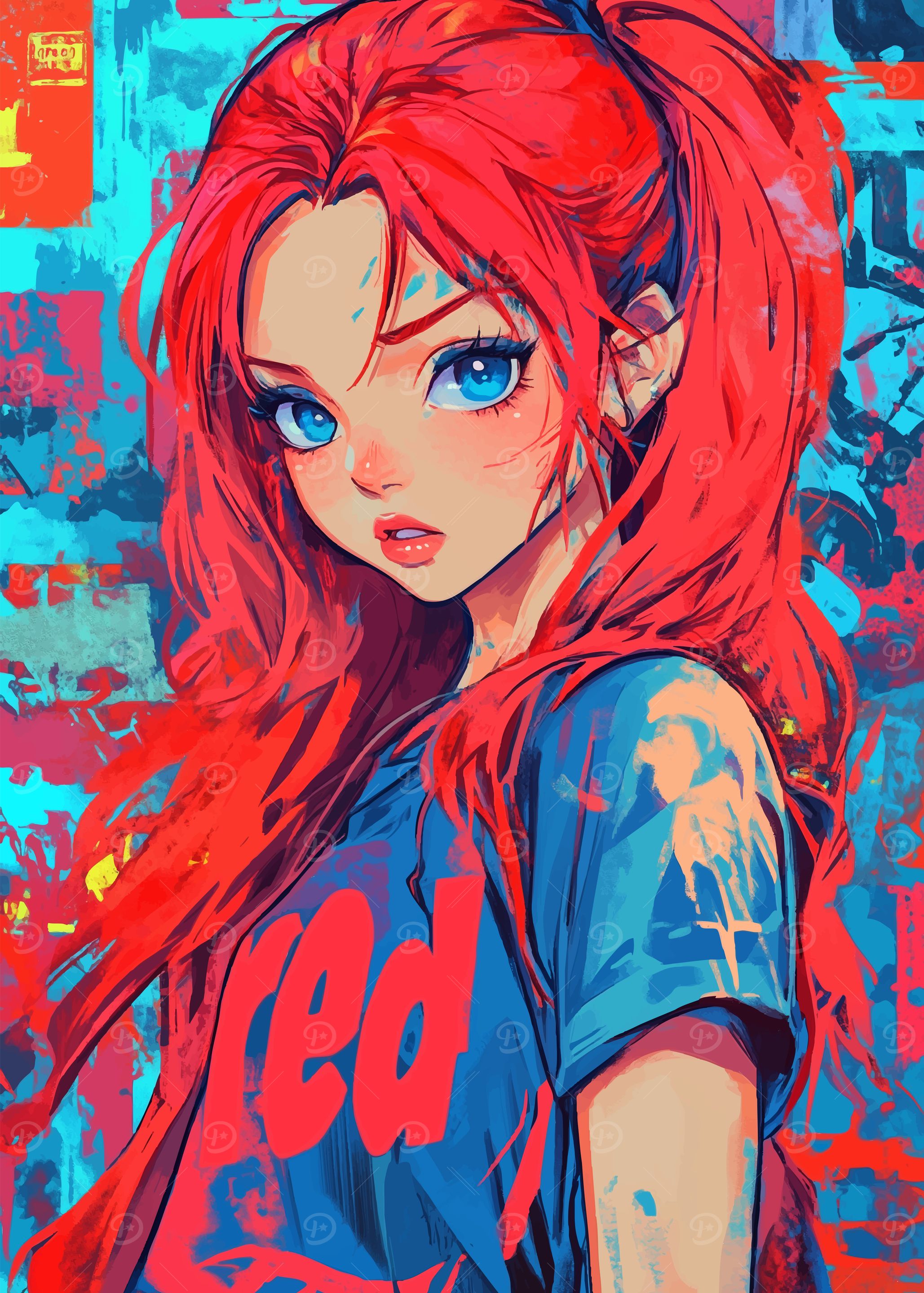 Red Hair Anime Girl