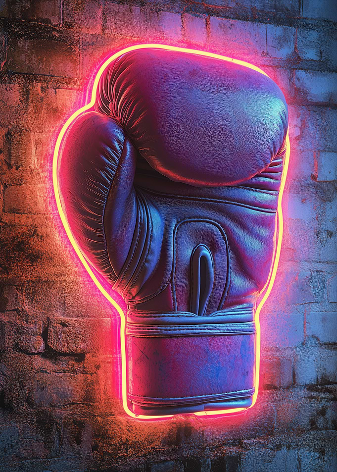 Neon Boxing Glove