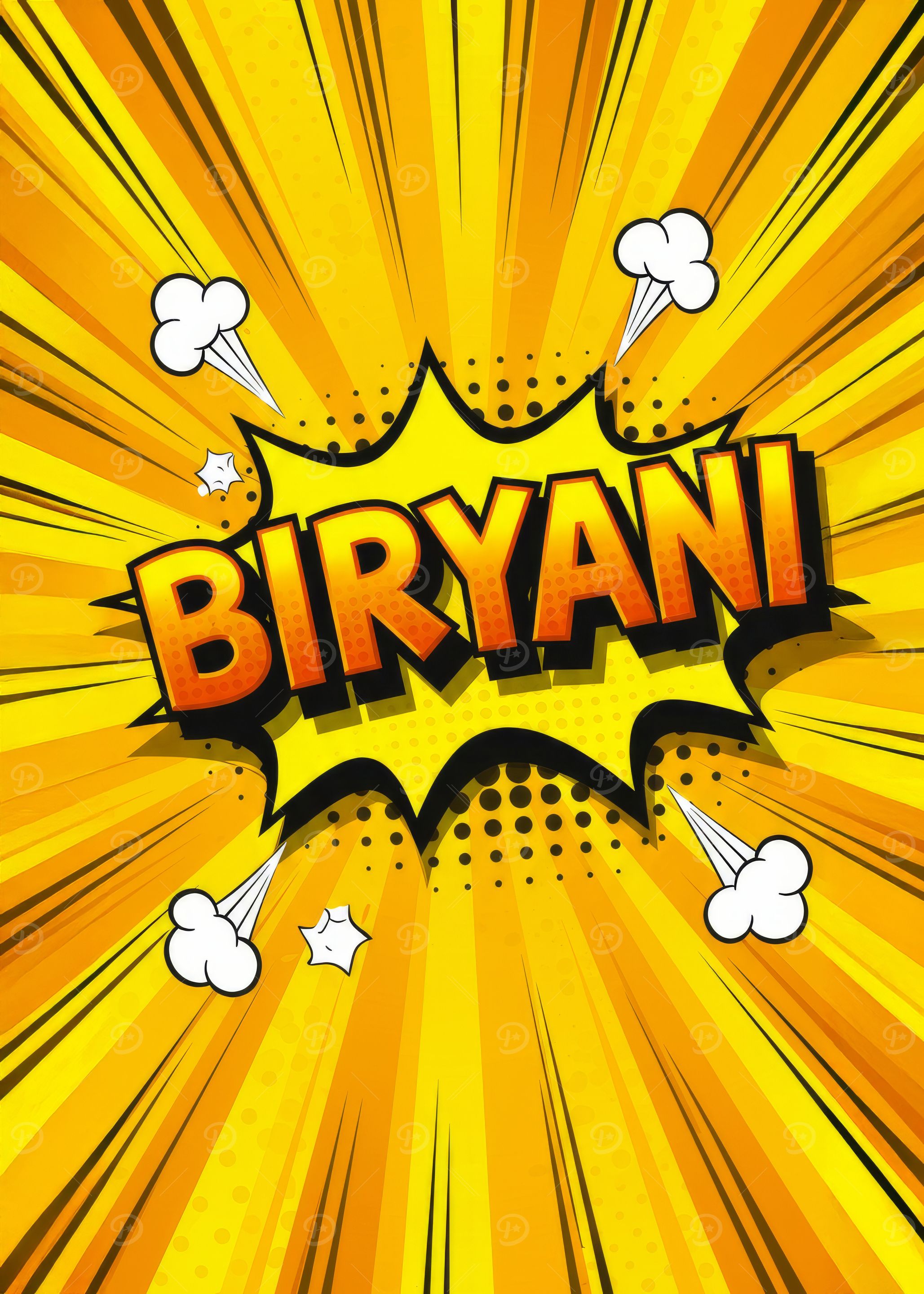 Biryani Curry Comic Art