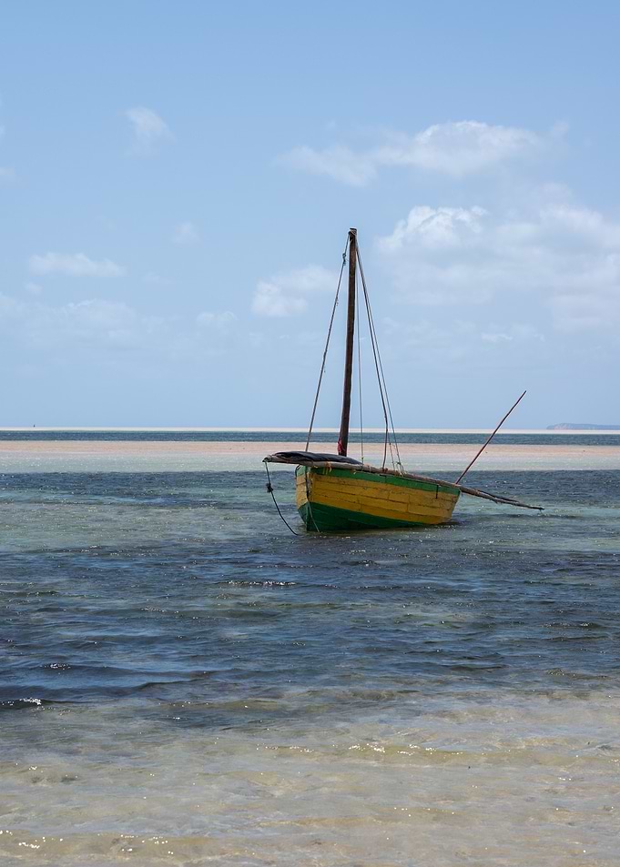 Traditional Boat at Sea