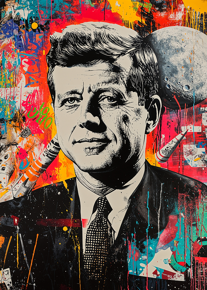 JFK Space Race Art
