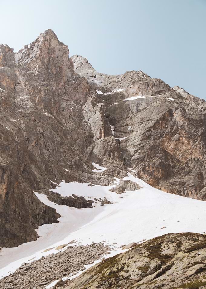 Mountain Peak with Snow
