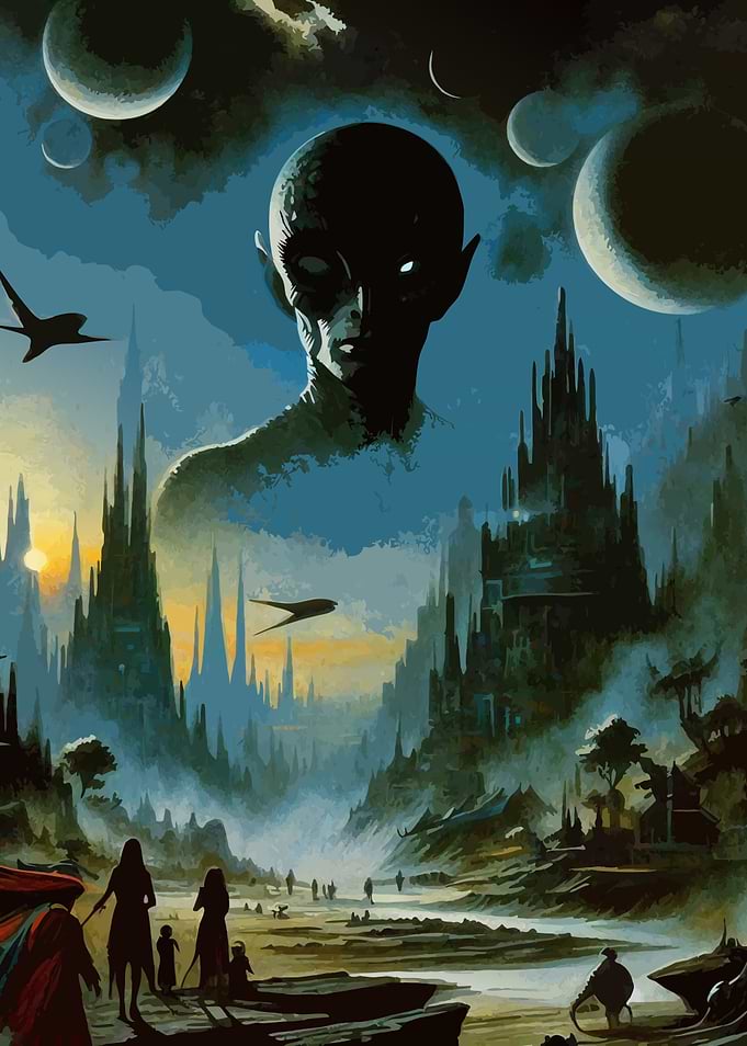 Alien Cityscape Science Fiction
