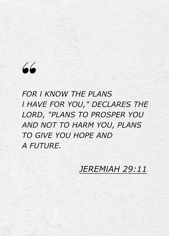 Jeremiah 29:11 Quote
