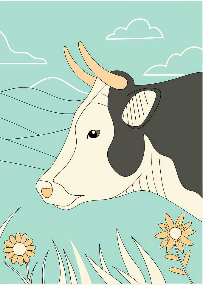 Cow in a Field
