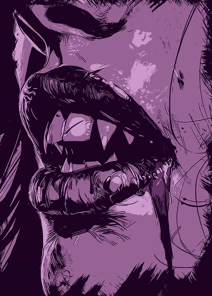 Vampire Fangs Close-Up