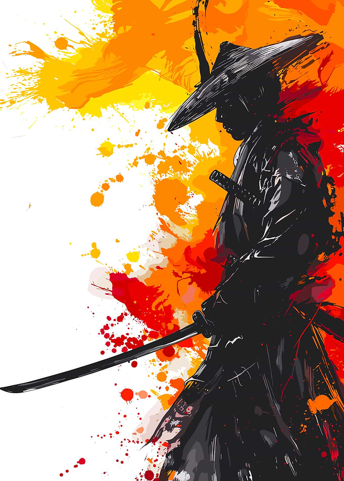 Samurai Warrior Silhouette