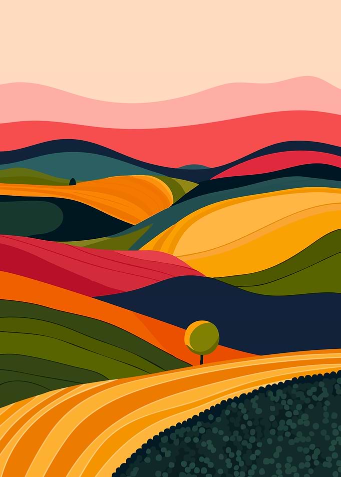 Abstract Landscape California