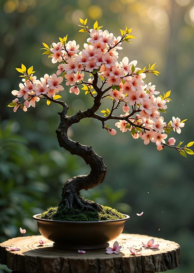 Bonsai Tree in Bloom